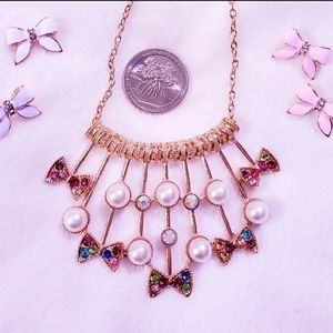 Betsey Johnson Bow Necklace